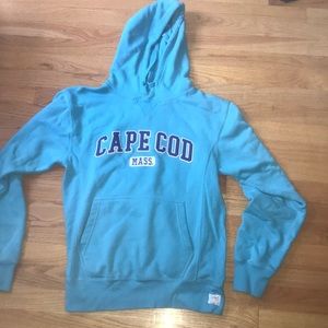 Blue Cape Cod Mass. sweatshirt from Cuffy’s